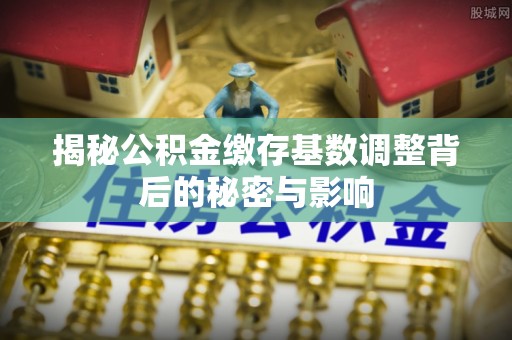 贵池揭秘公积金缴存基数调整背后的秘密与影响