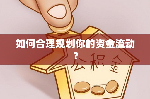 贵池如何合理规划你的资金流动？