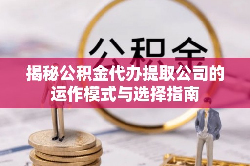 贵池揭秘公积金代办提取公司的运作模式与选择指南