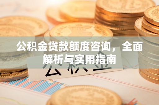 贵池公积金贷款额度咨询，全面解析与实用指南