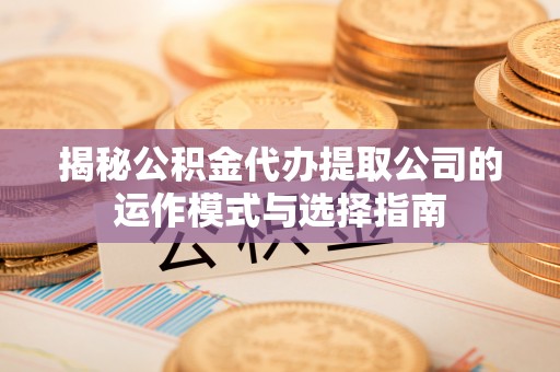 贵池揭秘公积金代办提取公司的运作模式与选择指南
