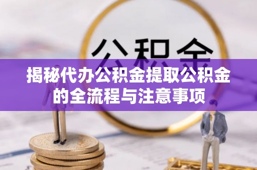 贵池揭秘代办公积金提取公积金的全流程与注意事项