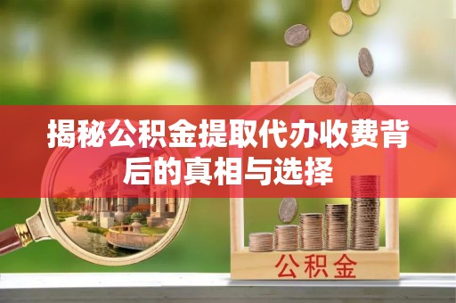 贵池揭秘公积金提取代办收费背后的真相与选择