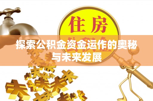 贵池探索公积金资金运作的奥秘与未来发展