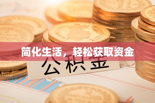 贵池简化生活，轻松获取资金